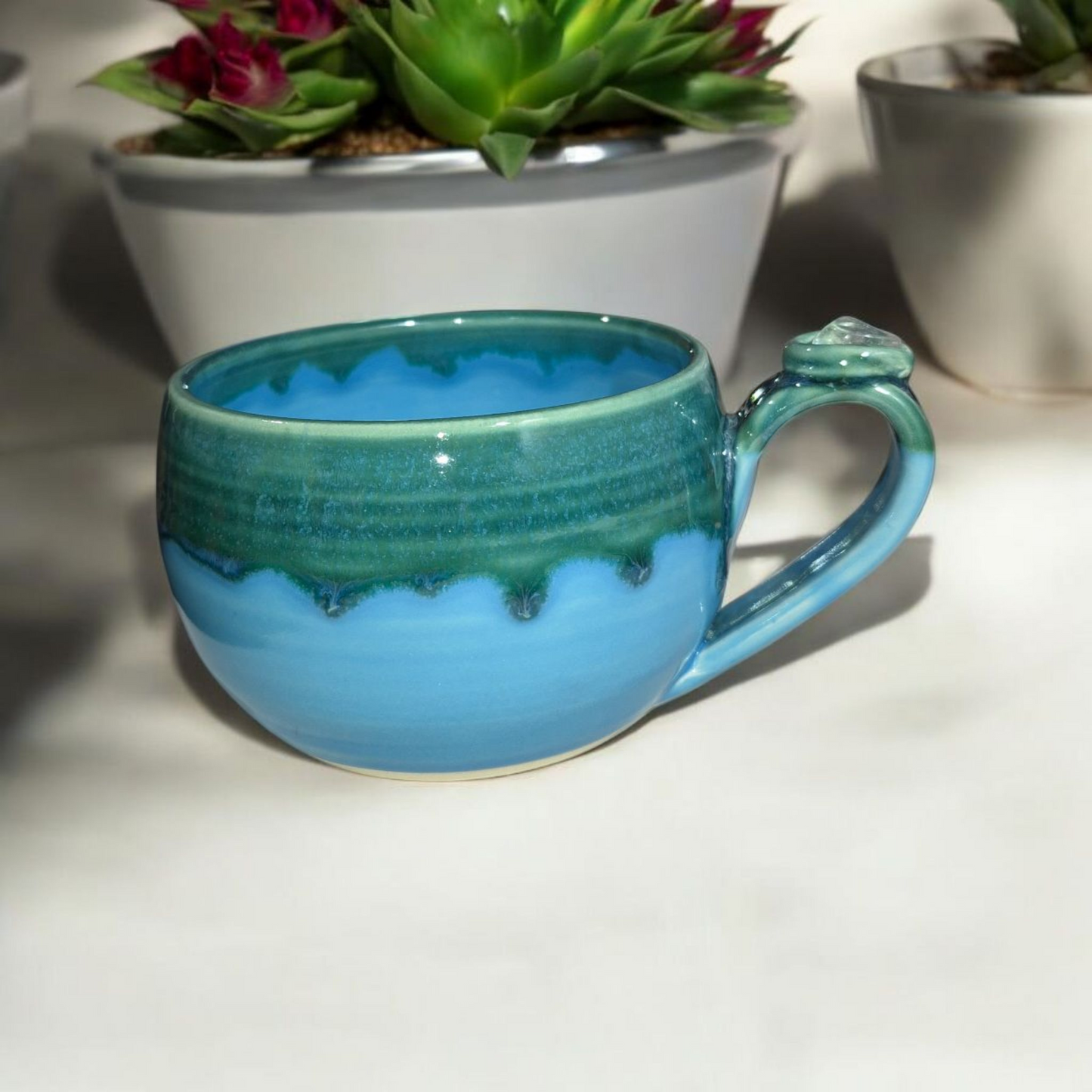 Blue Green Mugs