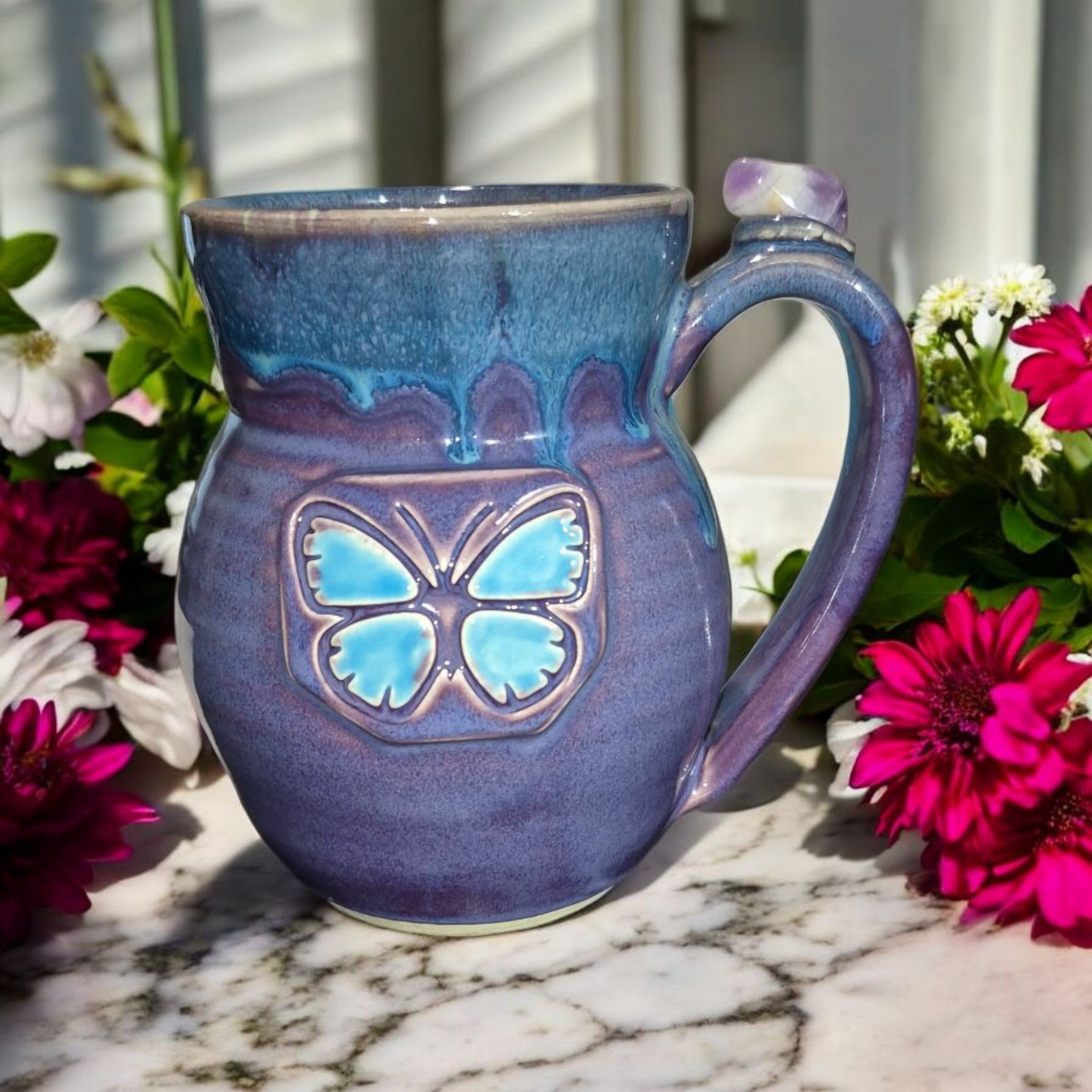 Butterfly Mug, Tall Fancy
