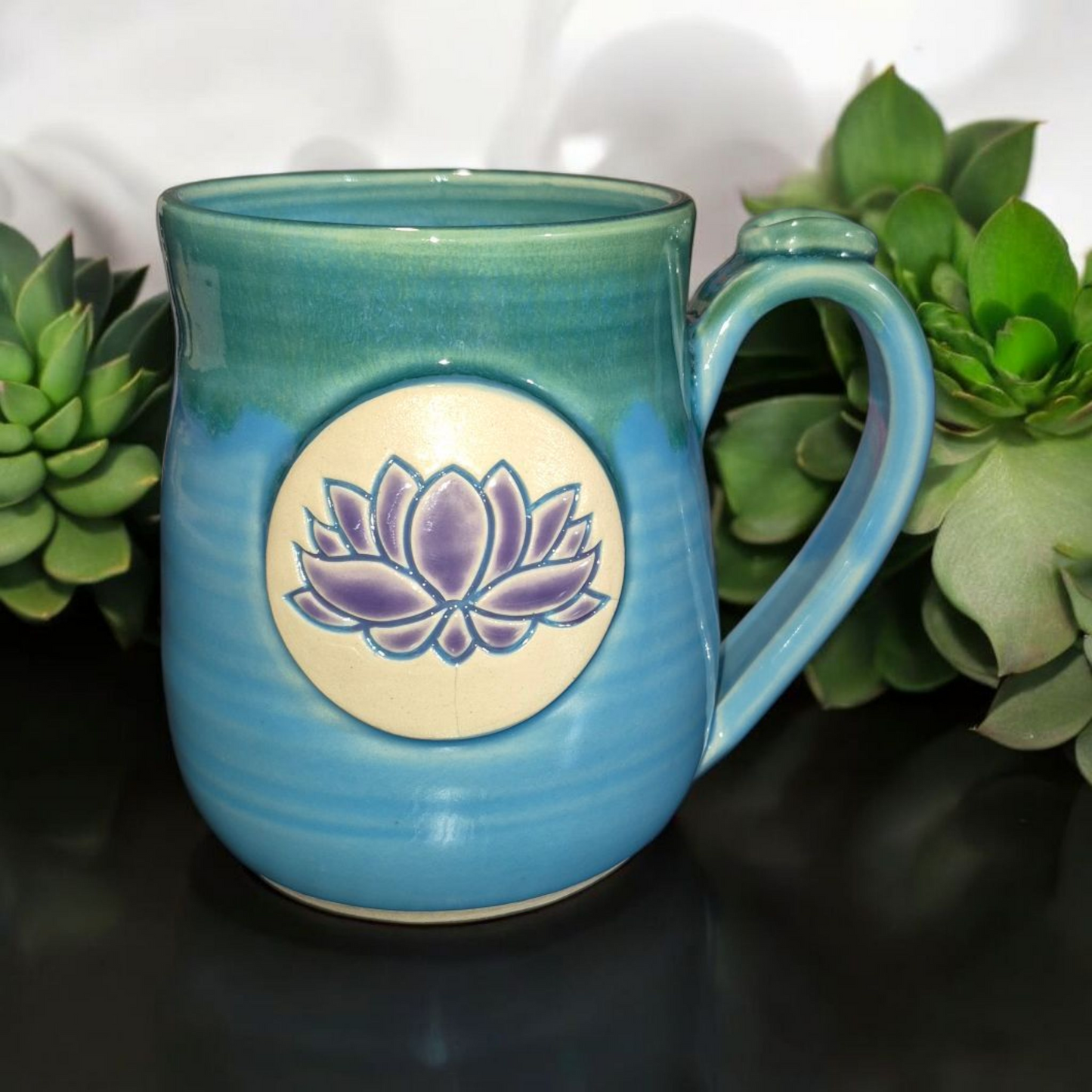 Lotus Flower Mug, Tear Drop
