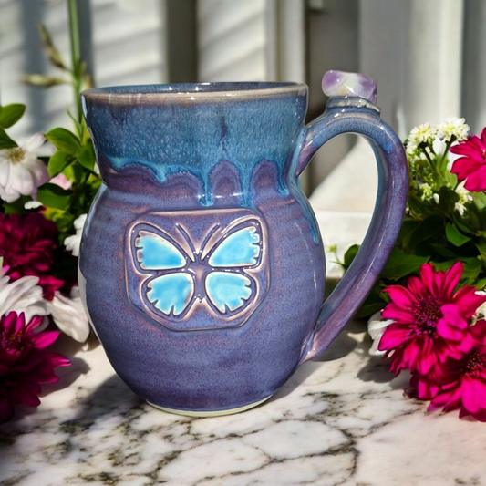 Butterfly Mug, Tall Fancy