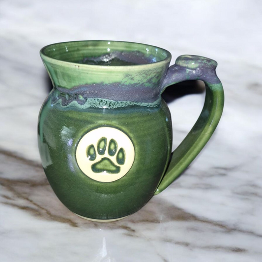 Seconds Paw Print Mug, Tall Fancy,  Jasmine's Forest